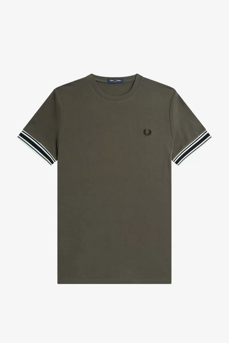 fred perry bold tipped piqué herr t-shirt grön