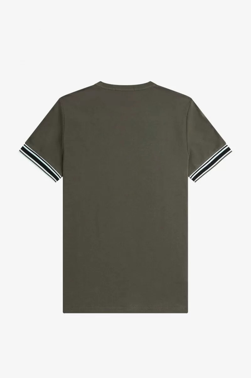 fred perry bold tipped piqué herr t-shirt grön