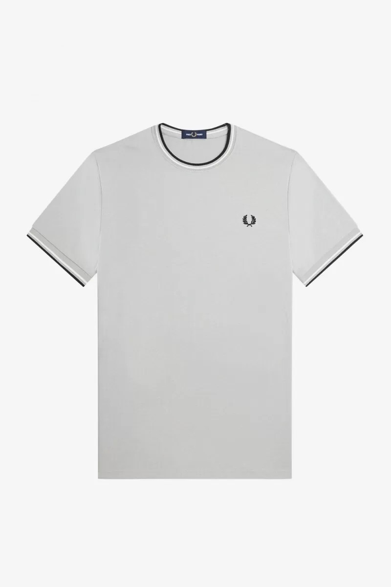 fred perry twin tipped herr t-shirt grå