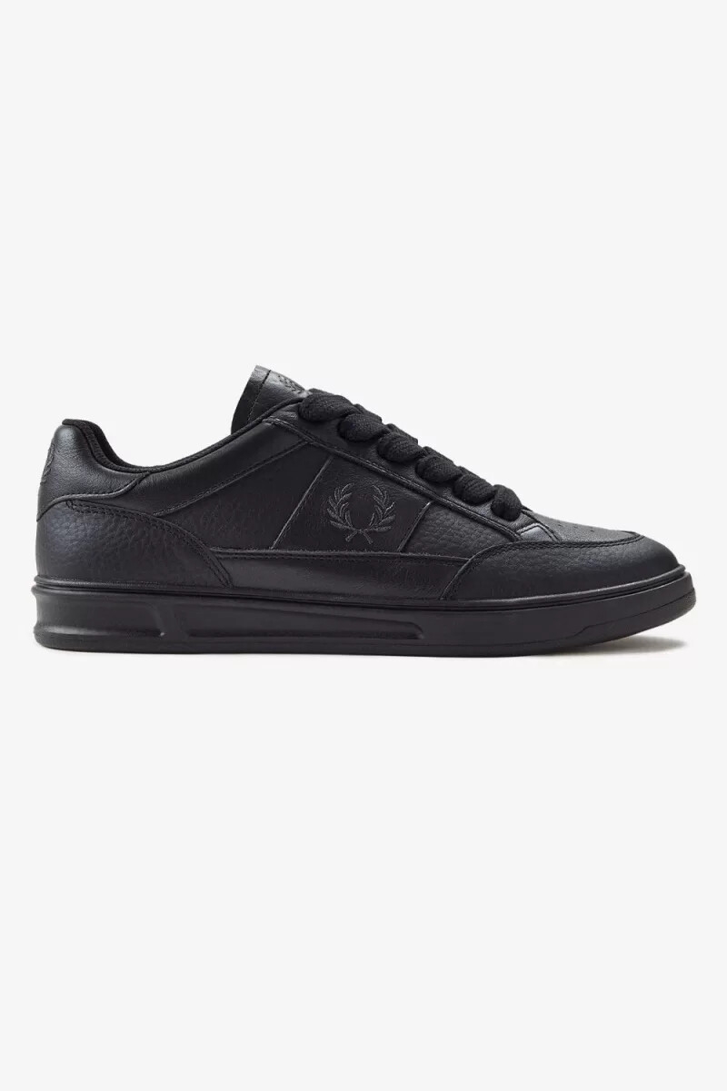 fred perry b440 herr tennisskor svarta ankargrå