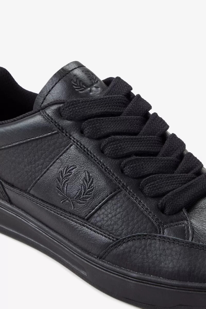 fred perry b440 herr tennisskor svarta ankargrå