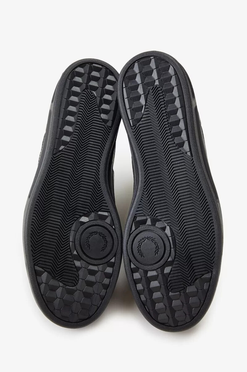 fred perry b440 herr tennisskor svarta ankargrå