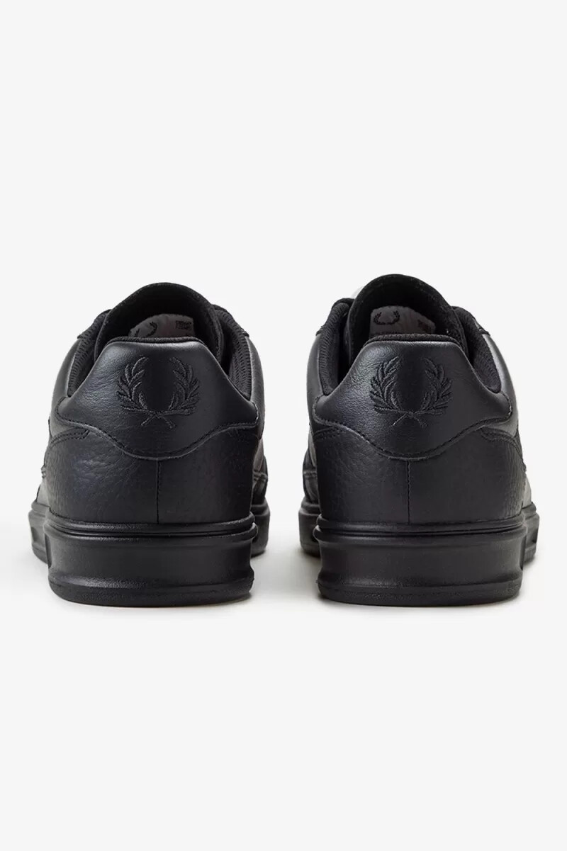 fred perry b440 herr tennisskor svarta ankargrå