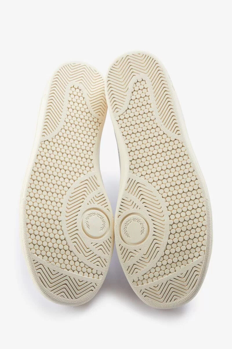 fred perry b721 herr tennisskor vita ljusmint