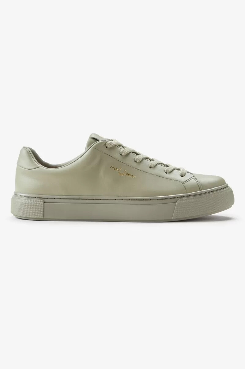 fred perry b71 herr tennisskor varm grå guld