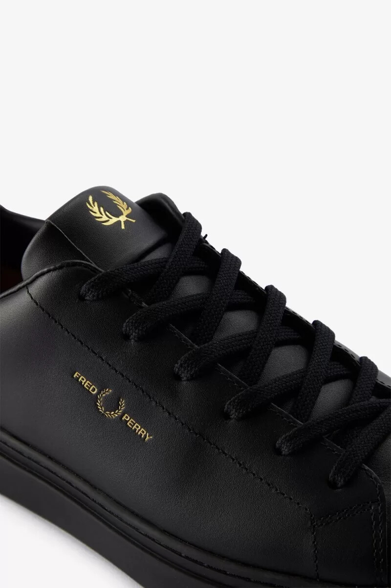 fred perry b71 herr tennisskor svarta guld