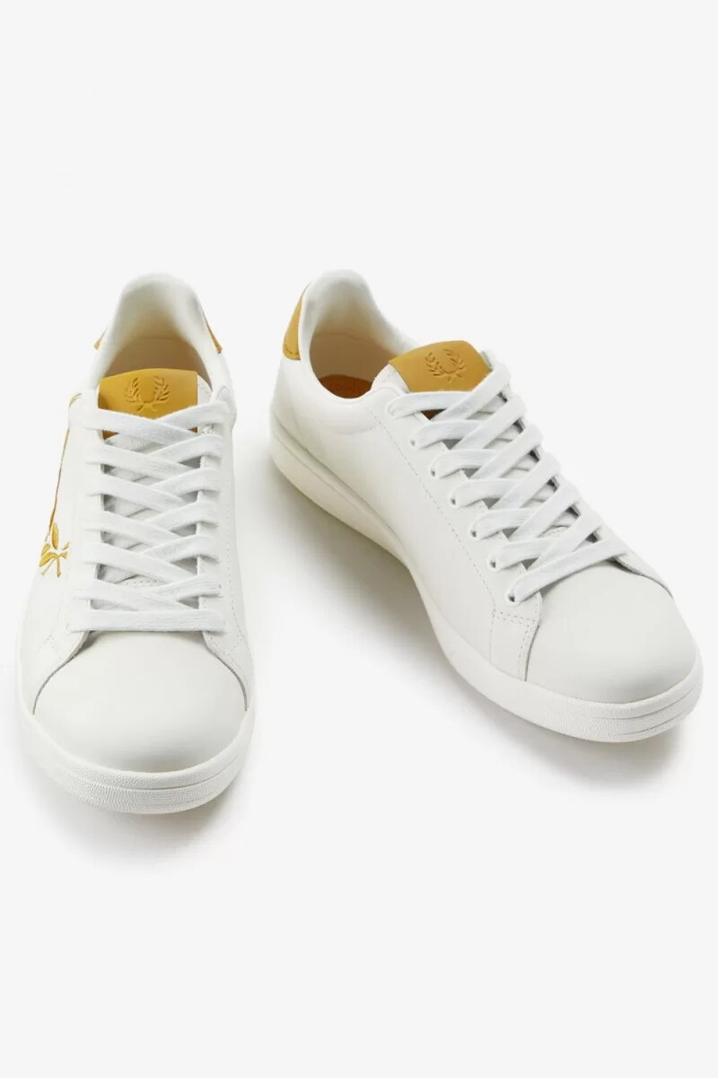 fred perry b721 herr tennisskor elfenbensvit