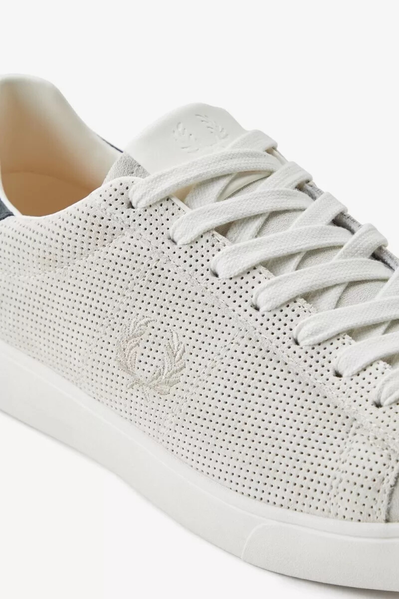 fred perry spencer herrtennisskor snövita havregryn