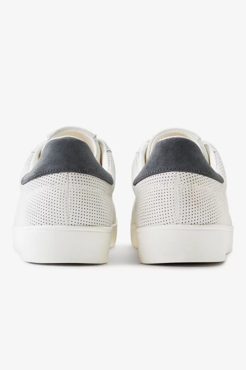 fred perry spencer herrtennisskor snövita havregryn