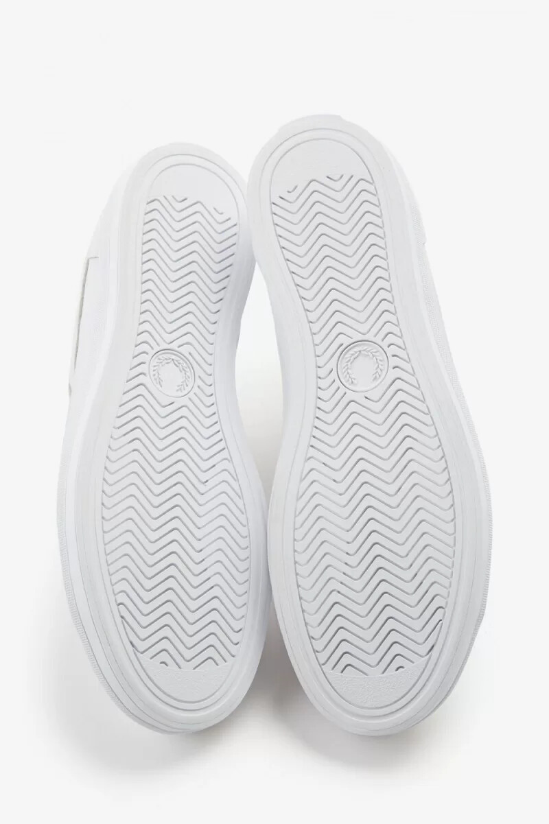 fred perry baseline herr tennisskor vita