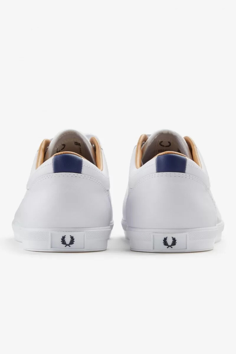 fred perry baseline herr tennisskor vita