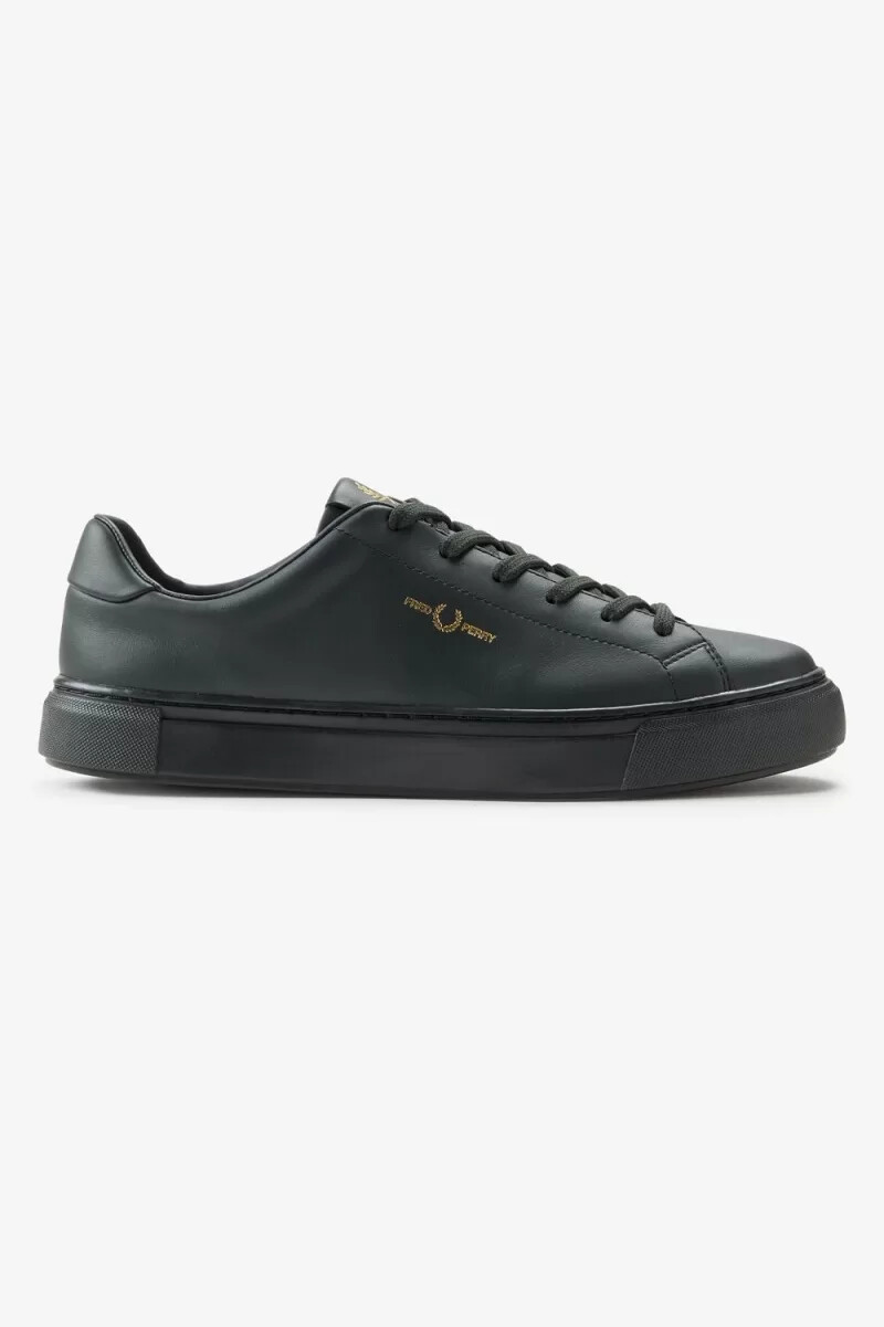 fred perry b71 herr tennisskor nattgrön guld