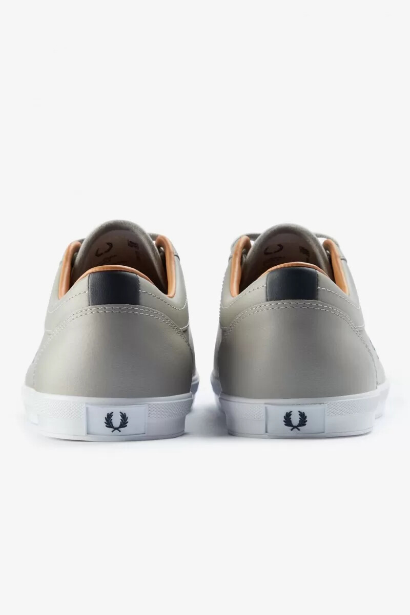 fred perry baseline herr tennisskor grå marinblå
