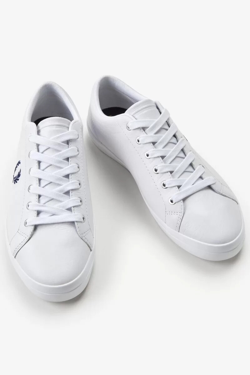 fred perry baseline herr tennisskor vita