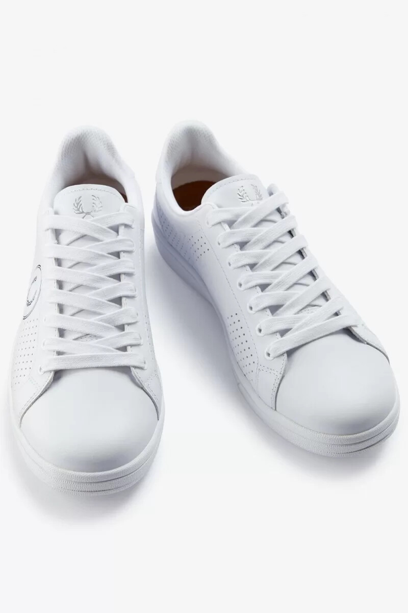 fred perry b721 herr tennisskor vita svarta