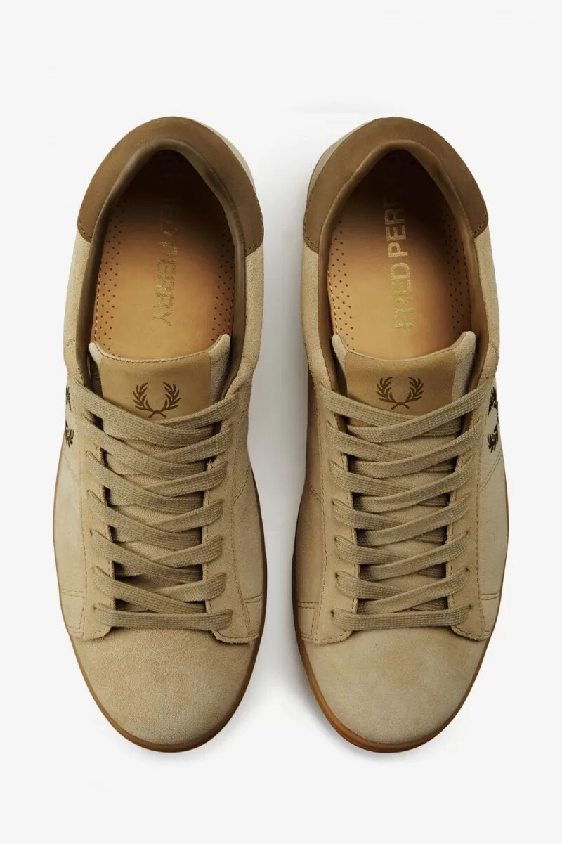 fred perry spencer herr tennisskor gröna