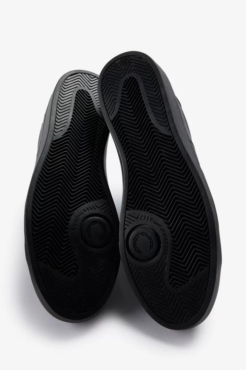 fred perry spencer herr tennisskor svart nattgrön