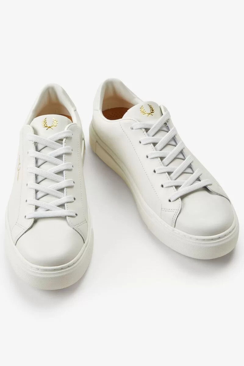 fred perry b71 herr tennisskor elfenbensvit