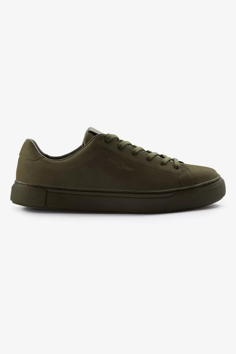 fred perry b71 herr tennisskor uniform grön guld