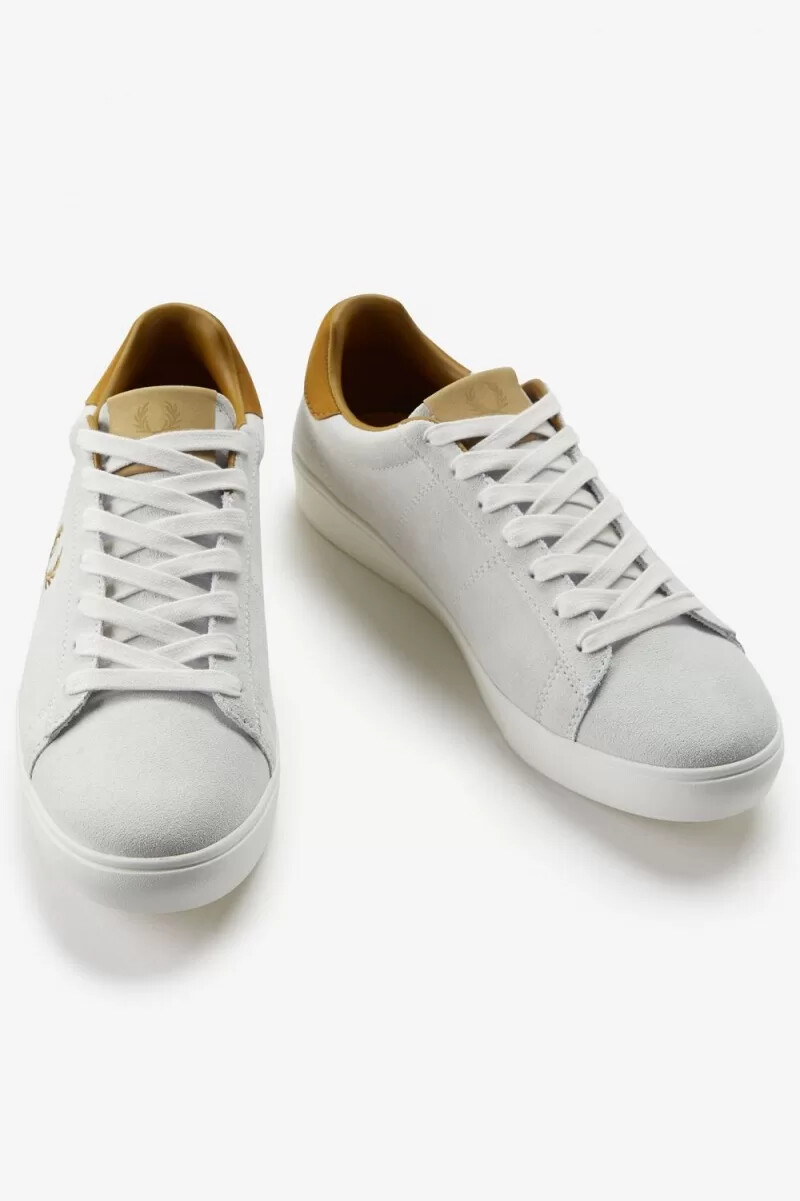 fred perry spencer herr tennisskor vita