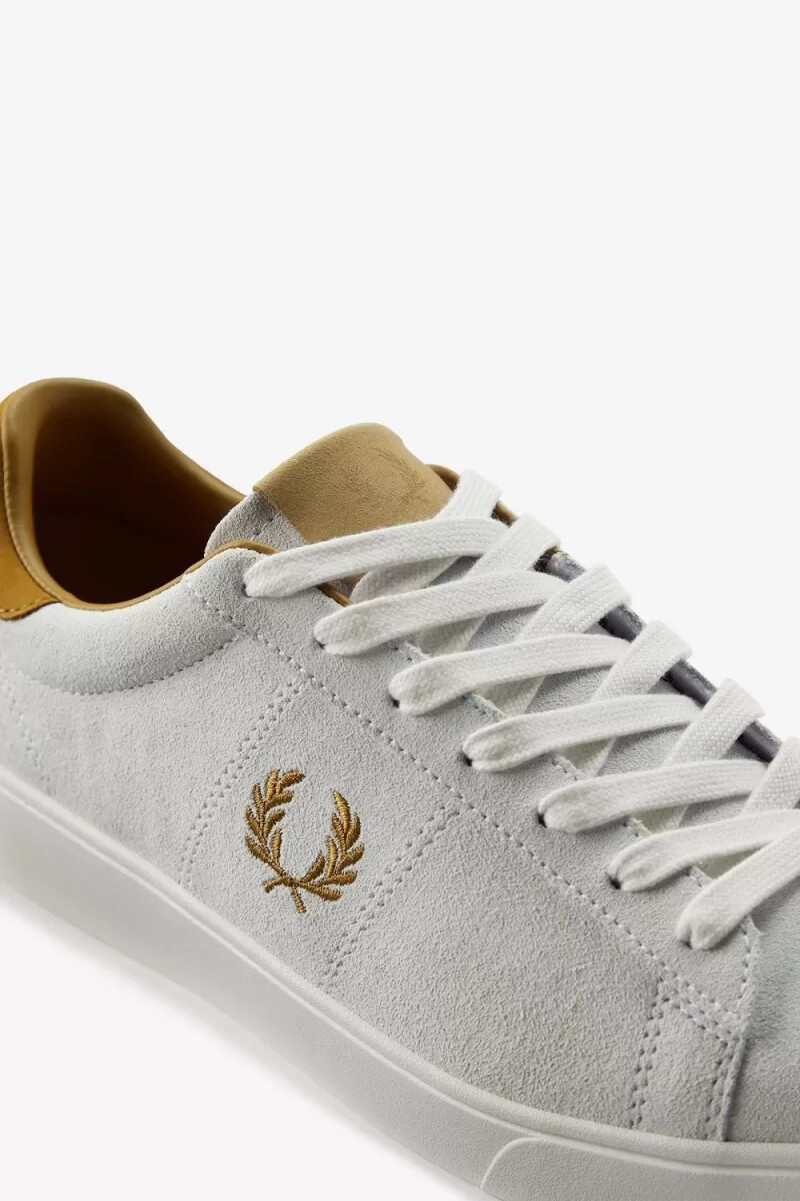 fred perry spencer herr tennisskor vita