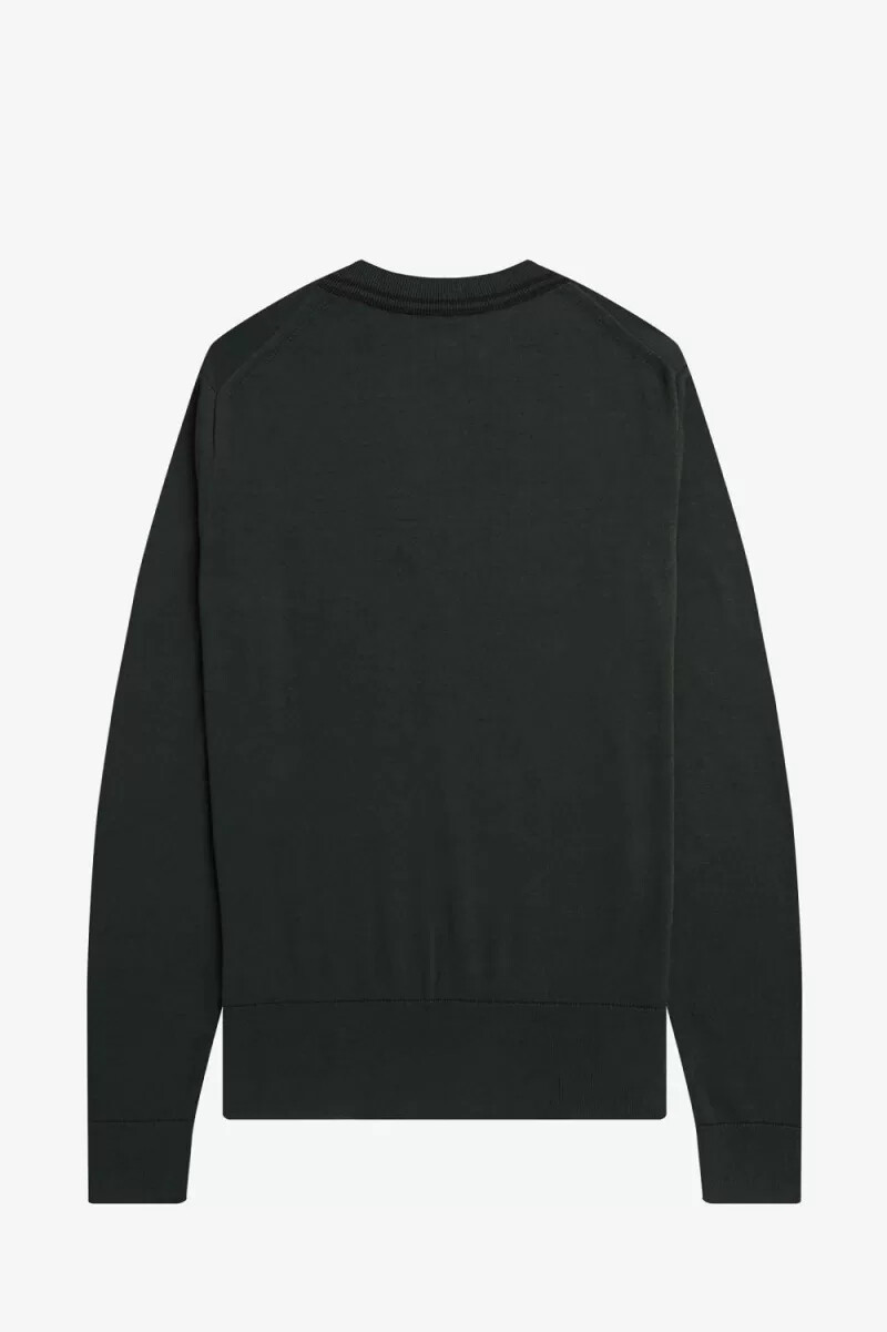 fred perry v-ringad herrtröja nattgrön