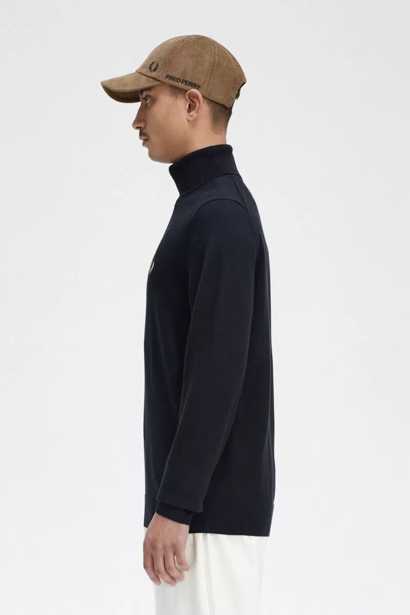 fred perry polotröja herr svart