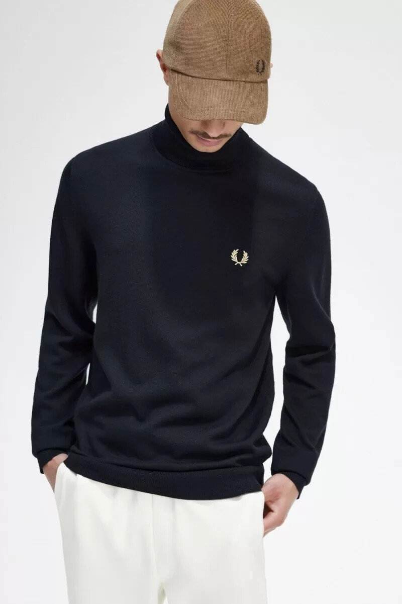 fred perry polotröja herr svart