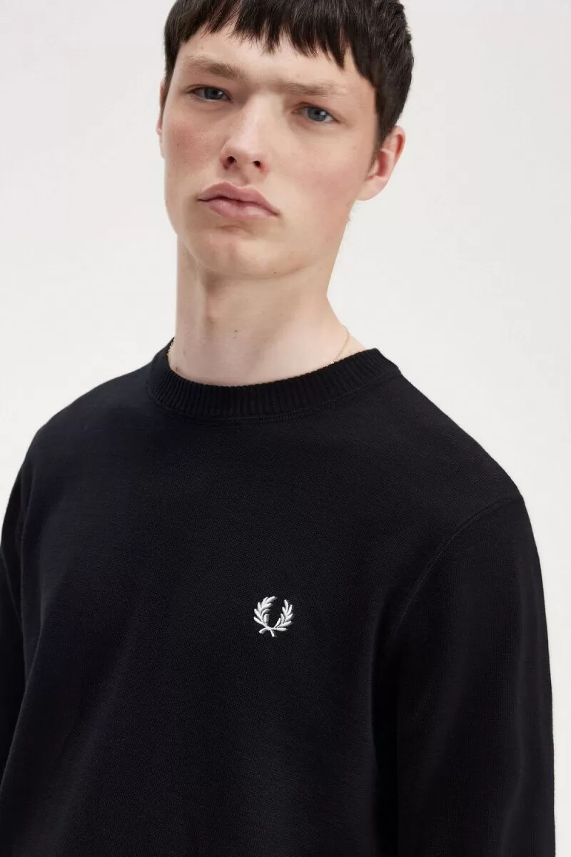 fred perry graphic laurel wreath herrtröja svart