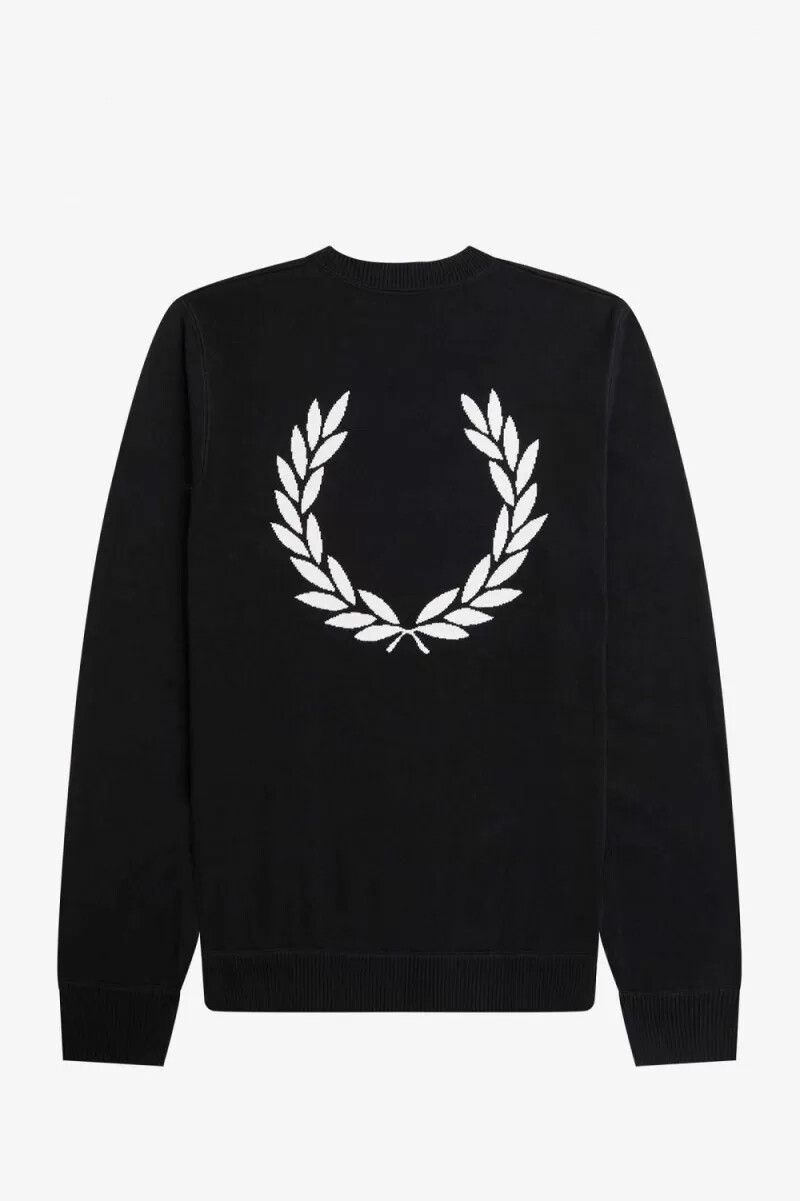 fred perry graphic laurel wreath herrtröja svart