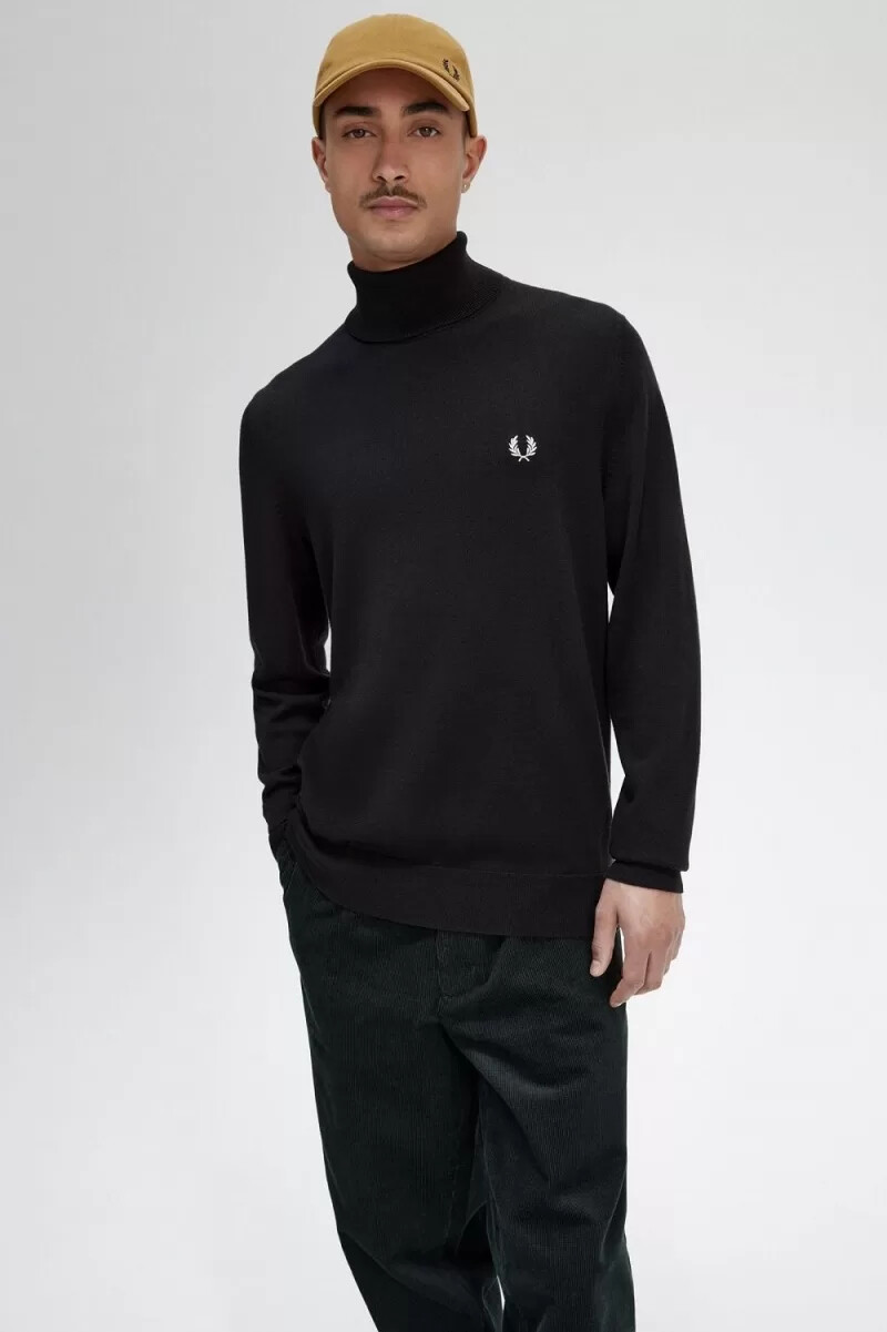 fred perry polotröja herr nattgrön
