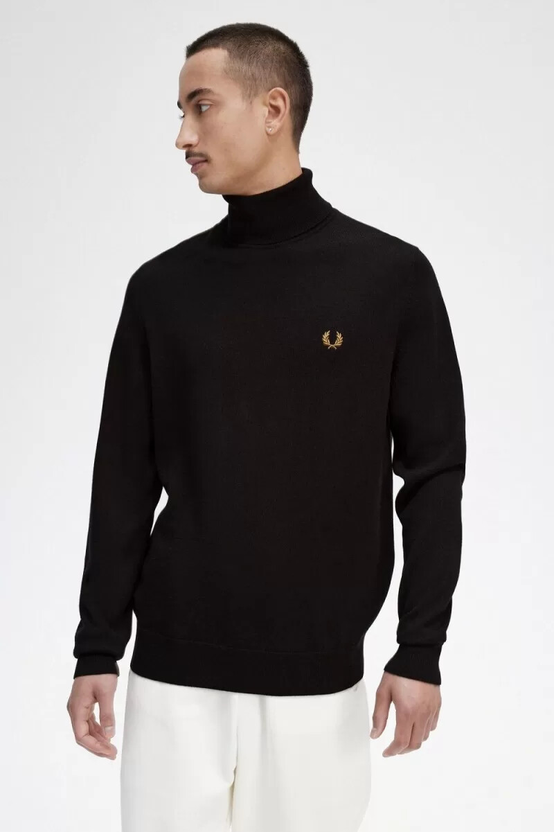 fred perry polotröja herr marinblå