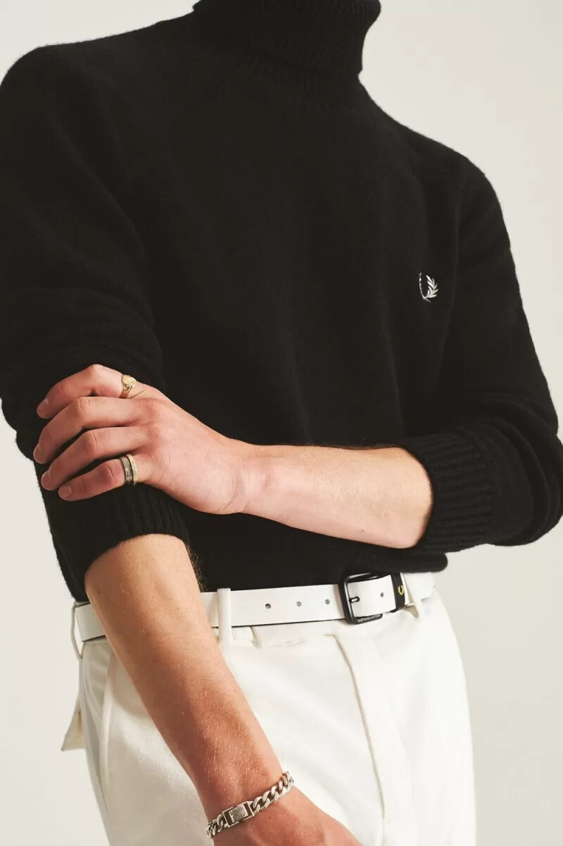 fred perry polotröja herr svart