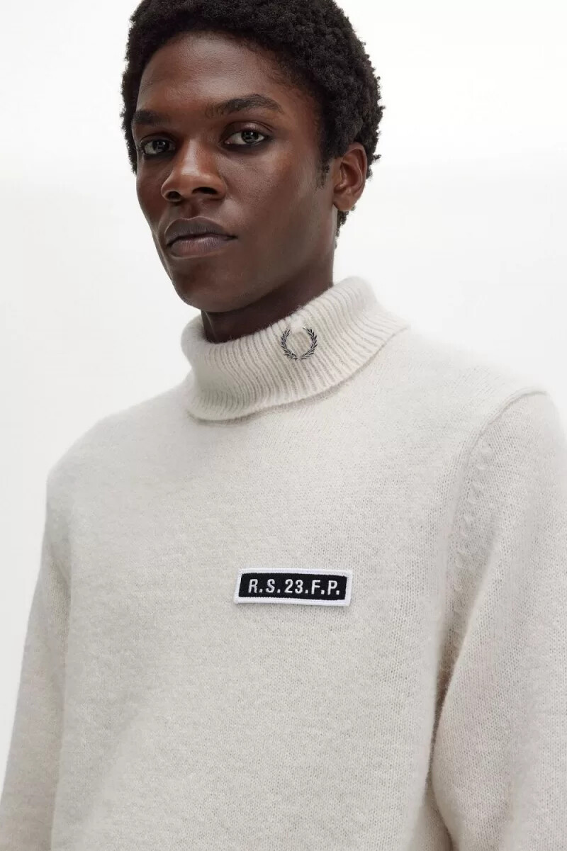 fred perry polotröja herr beige