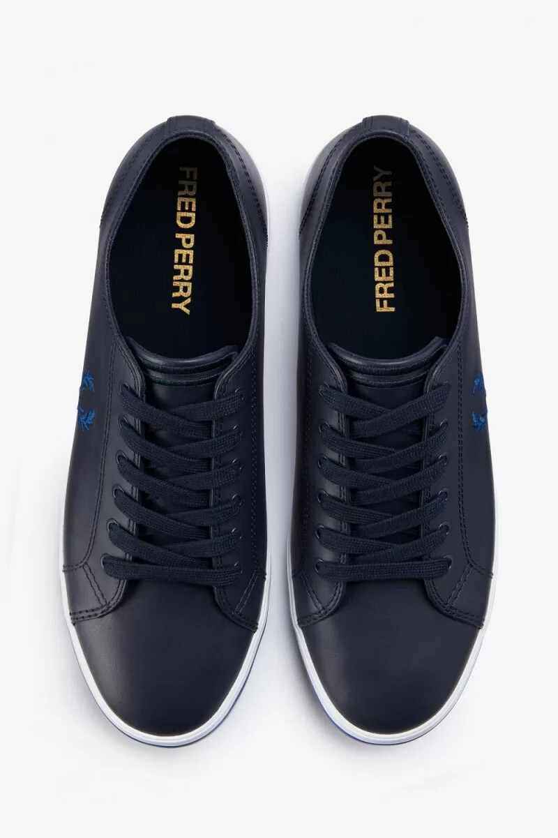fred perry kingston herr plimsolls marinblå shaded cobalt