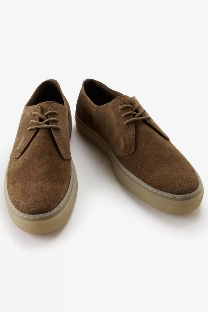 fred perry linden herr plimsolls bruna