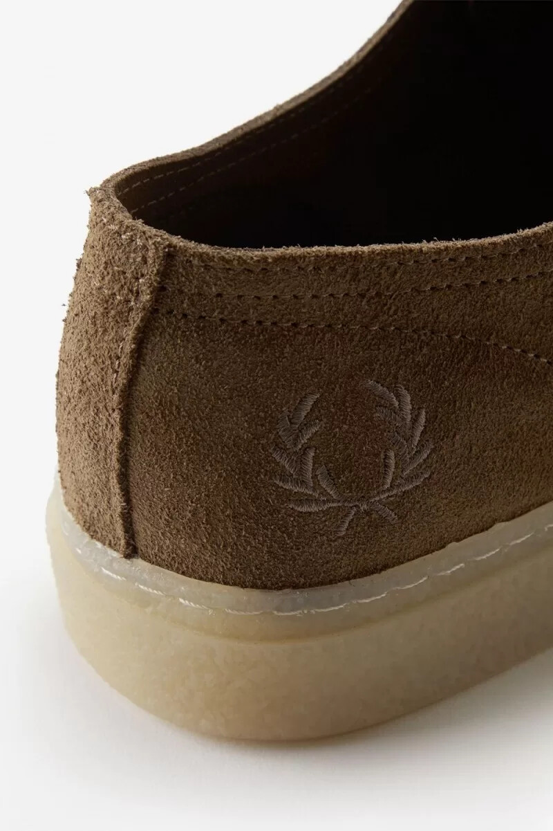 fred perry linden herr plimsolls bruna