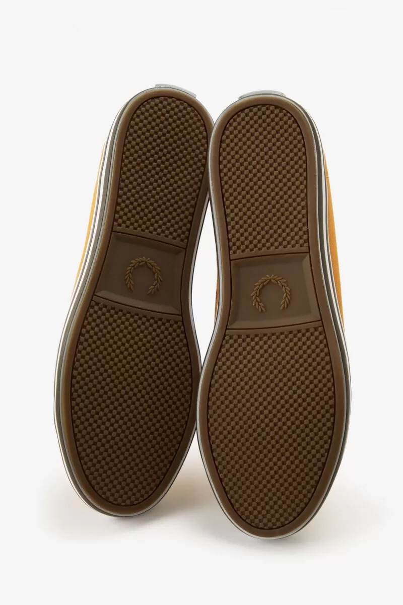 fred perry kingston herr plimsolls bruna