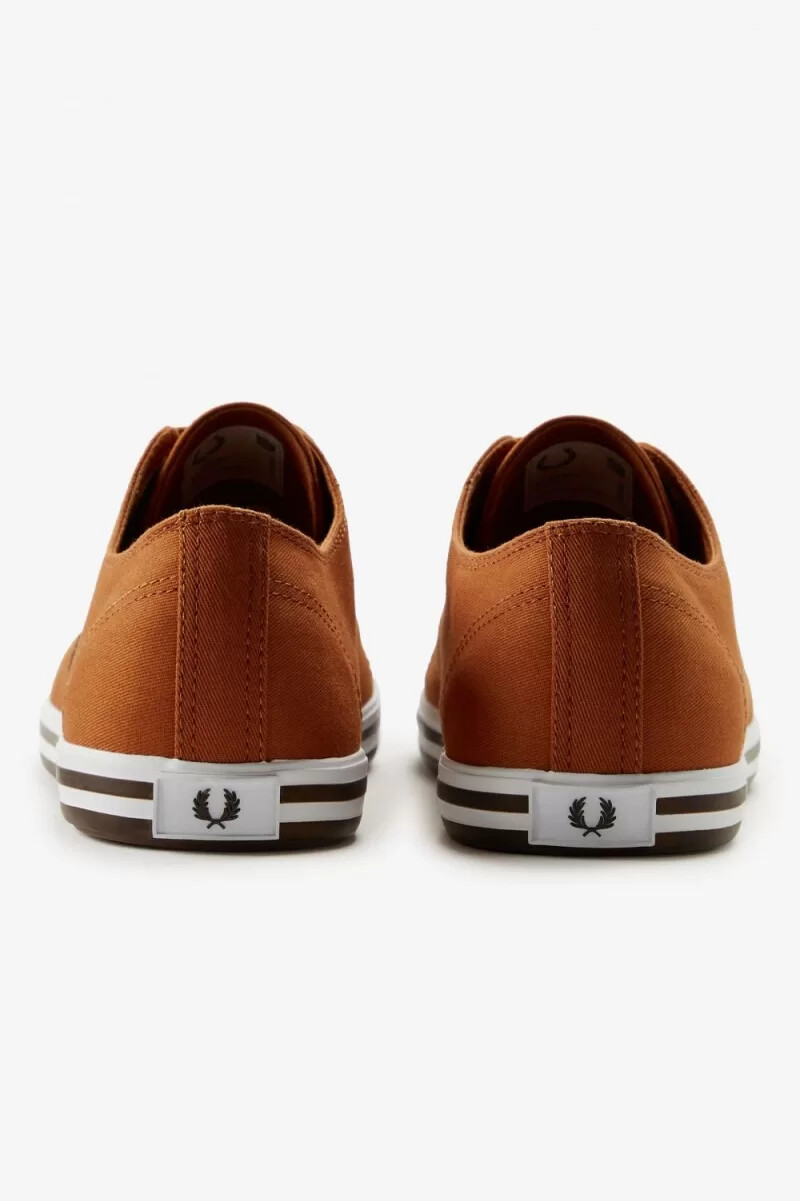 fred perry kingston herr plimsolls bruna