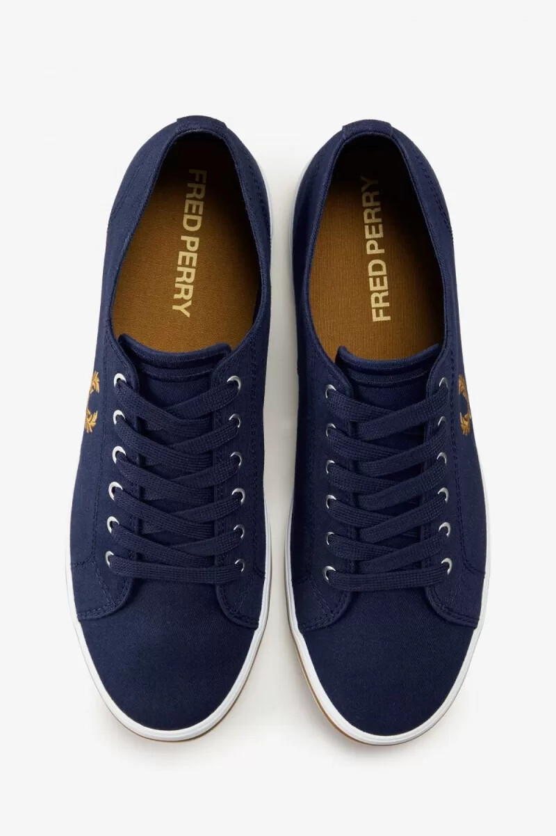 fred perry kingston herr plimsolls fransk marinblå