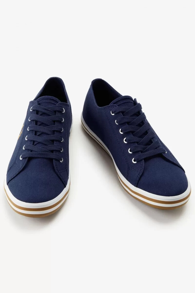 fred perry kingston herr plimsolls fransk marinblå