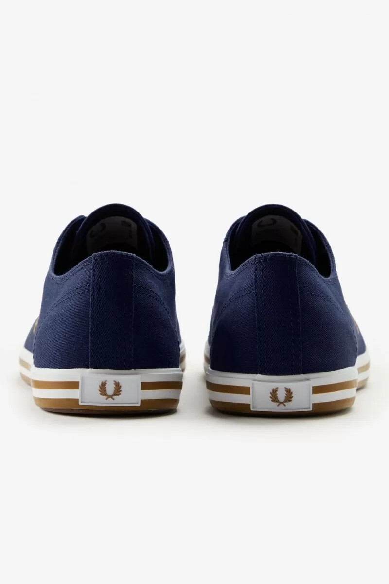 fred perry kingston herr plimsolls fransk marinblå