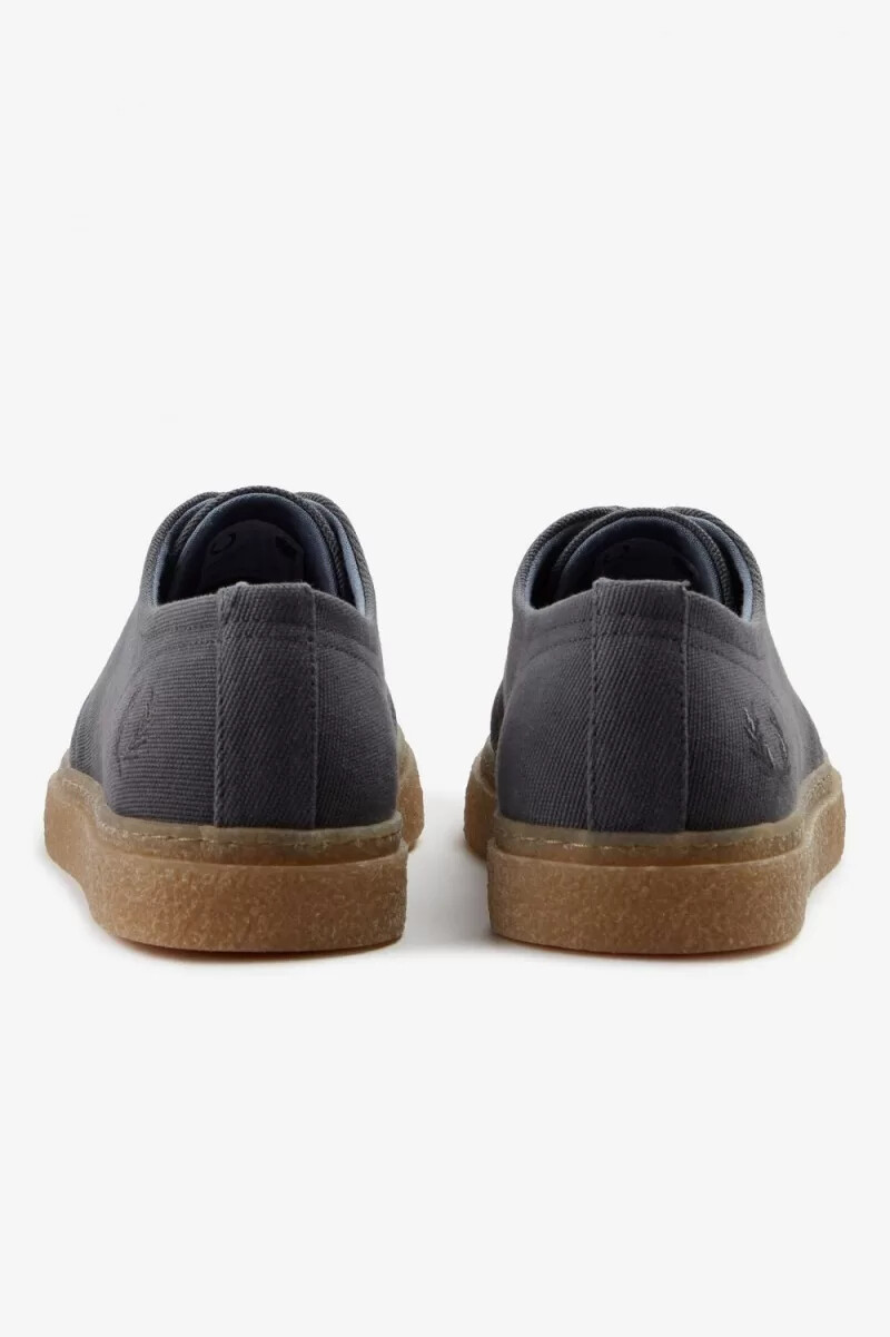 fred perry linden herr plimsolls antracitgrå