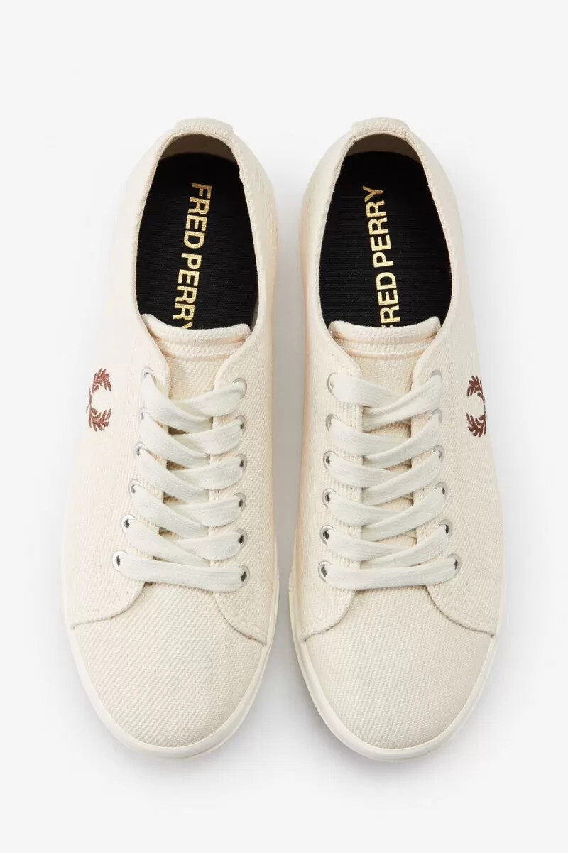 fred perry newstead herr plimsolls beige whisky brun