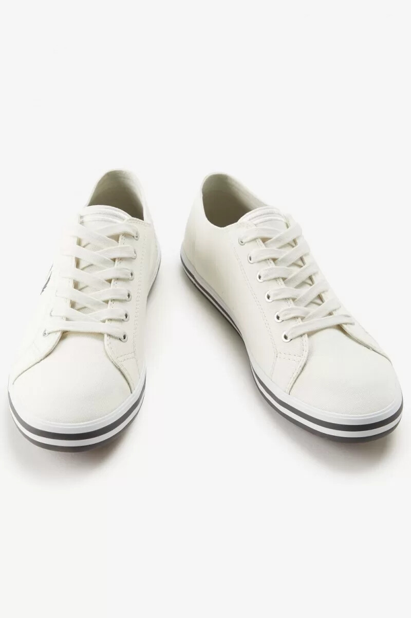 fred perry kingston herr plimsolls snövit