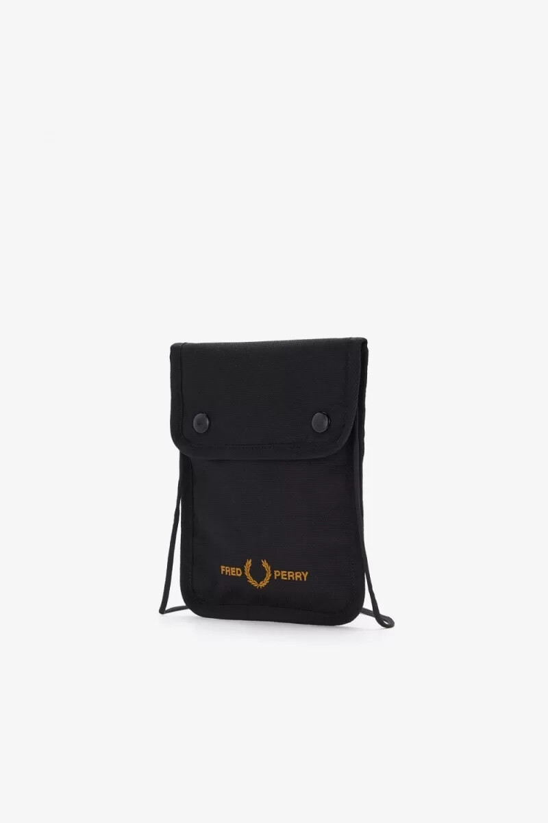 fred perry märkesväskor svarta