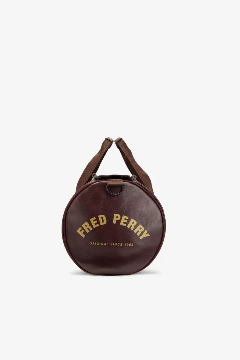 fred perry tonal barrel herrväskor bruna