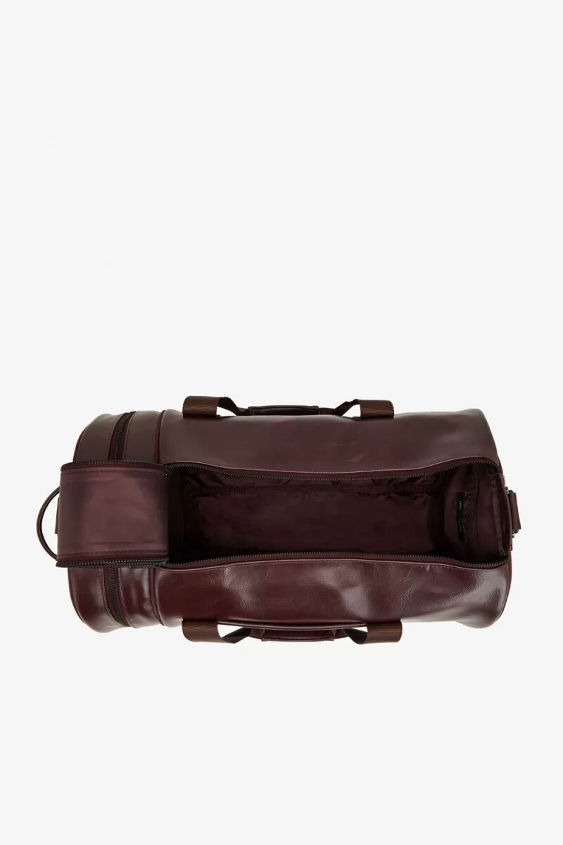 fred perry tonal barrel herrväskor bruna