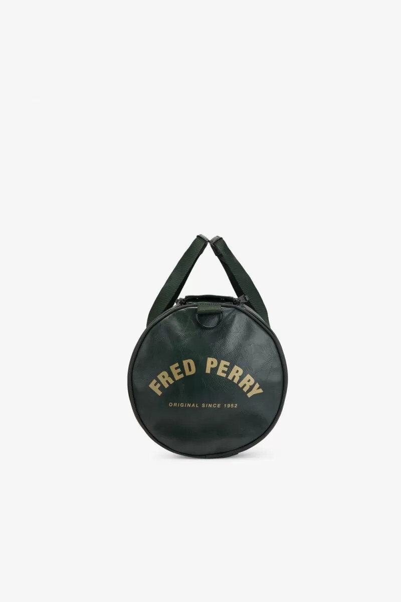fred perry tonal barrel herrväskor mörkgrön