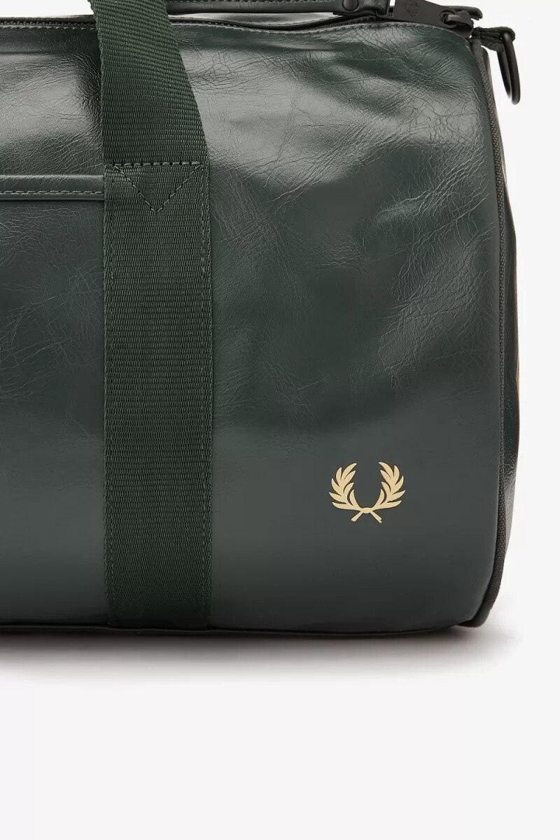 fred perry tonal barrel herrväskor mörkgrön